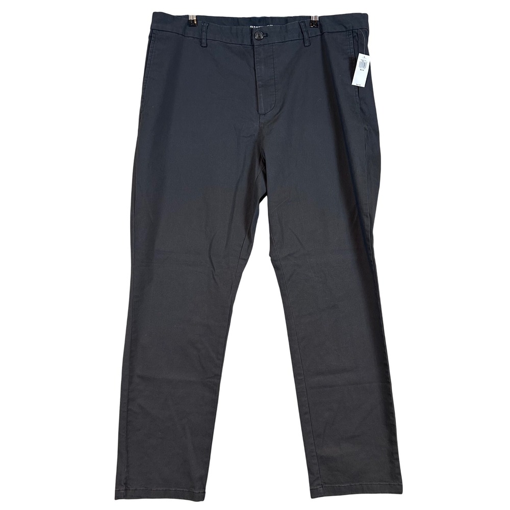 NWT Old Navy Mens Slim Built-In Flex Chino Pants Dark Gray 38x30 Office Casual